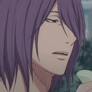 💜 7b521f07 Murasakibara Atsushi Anime, Murasakibara, Kuroko no Basket, Basketball, Personnage whatsapp sticker