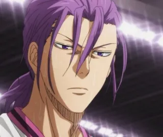 💜 7ff8fb3c Murasakibara Atsushi Kuroko's Basketball Anime, Basketball, Sérieux, Murasakibara, Atsushi whatsapp sticker