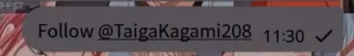 💜 a3471c92 Follow @TaigaKagami208 whatsapp sticker