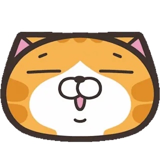 ☠️ 7452f341 cat, cute, animal, cartoon, orange telegram sticker
