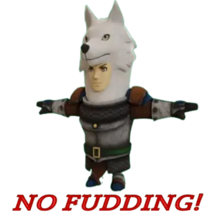 🙅‍♂️ 4685b176 NO FUDDING! divertente, meme, scherzo, assurdo telegram sticker