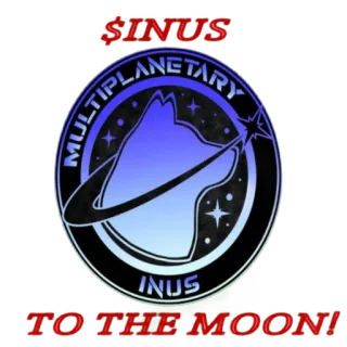 🚀 d971d9ba $INUS
MULTIPLANETARY
INUS
TO THE MOON! Dogecoin, Cripto, Spazio, Luna, Cane telegram sticker