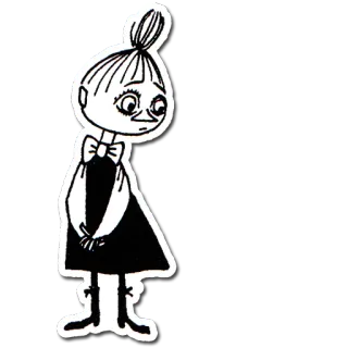💞 2ba460b1 Little My Moomins 卡通, 姆明, 小不点, 角色 telegram sticker