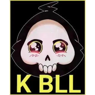 😍 09568f9e KBLL 骸骨, 死神, 漫画, かわいい, ステッカー telegram sticker