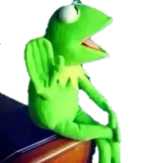 ✋ 30a5c0ed Kermit 科米蛙, 青蛙, 布偶, 木偶, 绿色 telegram sticker