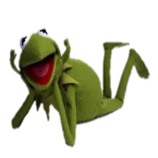 😃 94018a60 Kermit 科米蛙, 表情包, 青蛙, 布偶, 木偶, 放松 telegram sticker