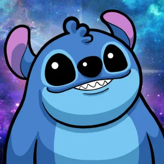 😹 6797c30f Stitch dibujos animados, alien, azul, stitch, disney, personaje telegram sticker