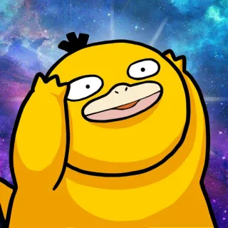 😹 7093de14 Psyduck Pokémon Psyduck, Pokémon, dibujos animados, amarillo, pato, anime telegram sticker