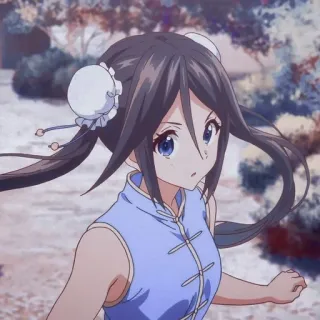 😡 3b00aca9 สาวอนิเมะ, ชุดสีฟ้า, สไตล์เอเชีย, การ์ตูน, ภาพเคลื่อนไหว, ตัวละคร telegram sticker