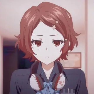 😑 8a275639 อนิเมะ, เด็กผู้หญิง, หูฟัง, ตัวละคร, การ์ตูน telegram sticker