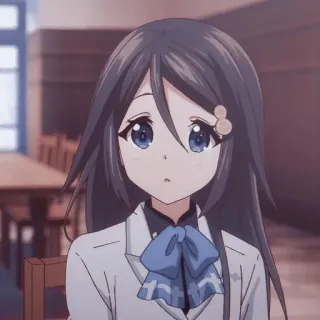 😮 c5735ee0 อนิเมะ, ผู้หญิง, น่ารัก, ชุดนักเรียน, ตัวละคร telegram sticker