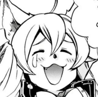 😁 1e5d2de1 anime, manga, happy, kawaii, cute, tear, illustration, cartoon whatsapp sticker