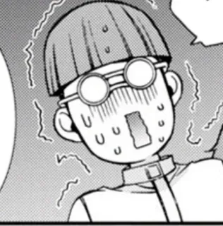 😁 37e1da09 anime, manga, shocked, expression, cartoon, worried, fear whatsapp sticker