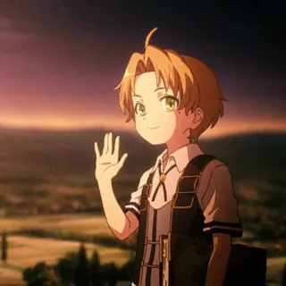 😁 485ac869 anime, character, boy, waving, animation whatsapp sticker