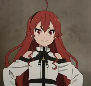 😁 ba33379f anime, red hair, female, character, cartoon whatsapp sticker