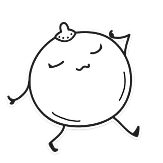 😏 333f39ca Cartoon, Obst, Laufen, Niedlich, Figur, Fröhlich telegram sticker