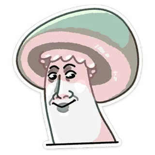 ☺️ d512642a เห็ด, ตลก, มีม, หน้า telegram sticker