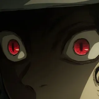 🖇 10dd7128 动漫, 红眼, 黑暗, 漫画, 角色, 肖像 telegram sticker