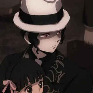 😔 47e28ecd Muzan Kibutsuji Demon Slayer Аниме, Клинок, рассекающий демонов, Мудзан Кибуцуджи, Персонаж, Манга whatsapp sticker