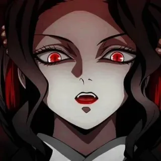 🍞 56aad918 аниме, демон, красные глаза, женщина, женщина, темный, страшный whatsapp sticker