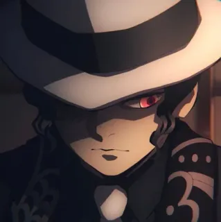 😒 6fef5ebe Muzan Kibutsuji Demon Slayer Аниме, Демон, Персонаж, Кибуцуджи, Музан telegram sticker