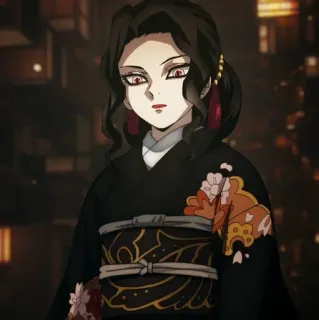 😕 dcdc695b Аниме, Персонаж, Женский, Красные глаза, Демон telegram sticker