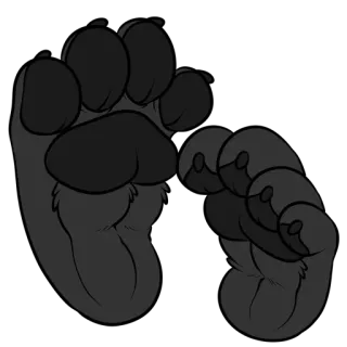 🐾 341e7fec cakar, hewan, kaki, anjing, kucing telegram sticker