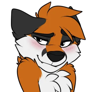 😳 38701fe7 Furry, Antropomorfik, Rubah, Sombong, Genit telegram sticker