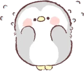 🐧 b4c130bd 펭귄, 귀여운, 동물, 카와이, 겨울, 눈, 새 telegram sticker