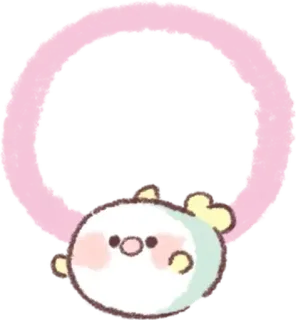 🐧 fcf27460 새, 귀여운, 스티커, 분홍색, 카와이 telegram sticker