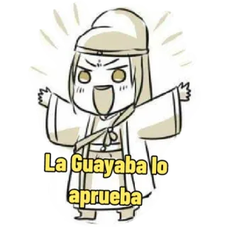 👍 125b8684 La Guayaba lo aprueba guava, approvazione, cartoni animati, adesivo telegram sticker