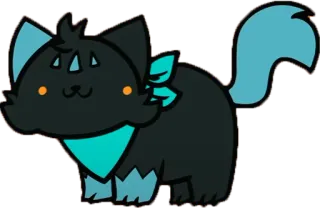 🙂 47c5e62b chat, chaton, animal, animal de compagnie, mignon, dessin animé telegram sticker