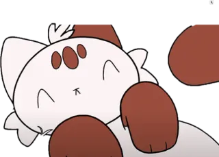 ☺️ 8460256a chat, dessin animé, animal, mignon, autocollant telegram sticker