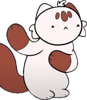 😐 91b1863e Dessin animé, Chat, Animal, Mignon, Illustration telegram sticker