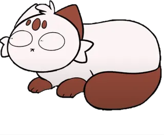 😳 9f60384d chat, animal, mignon, dessin animé, minou telegram sticker