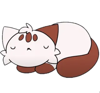 😴 c349f188 chat, dormir, mignon, animal, dessin animé, kawaii telegram sticker