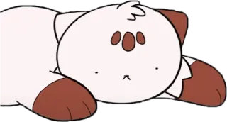 😞 e4441fcb sticker, dessin animé, mignon, animal, chat telegram sticker