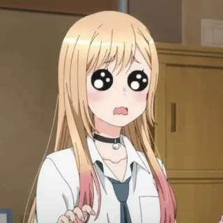 🍰 6f143c8d Marin Kitagawa My Dress-Up Darling Anime, Dễ thương, Lo lắng, Marin Kitagawa, My Dress-Up Darling, Nhân vật telegram sticker