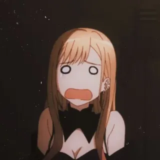 🥲 07edffa2 动漫, 女孩, 震惊, 惊讶, 卡通, 情绪化 whatsapp sticker