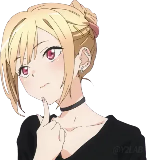 🤔 20c57474 Marin Kitagawa My Dress-Up Darling Marin Kitagawa, My Dress-Up Darling, anime, manga, cute, girl, character telegram sticker