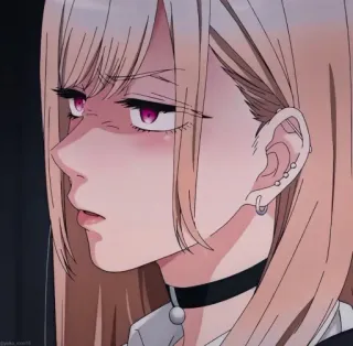 😐 03cbd01b Marin Kitagawa My Dress-Up Darling Anime, Marin Kitagawa, My Dress-Up Darling, arrabbiato telegram sticker