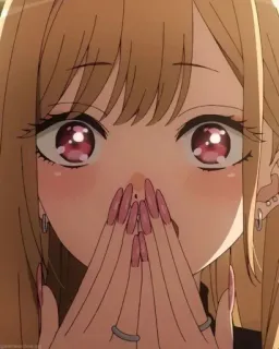 😐 0e65b4a8 Marin Kitagawa My Dress-Up Darling Anime, Ragazza, Scioccata, Marin Kitagawa, My Dress-Up Darling telegram sticker