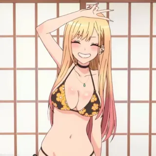 😐 4b9307b3 Anime, Ragazza, Costume da bagno, Personaggio, Carina telegram sticker