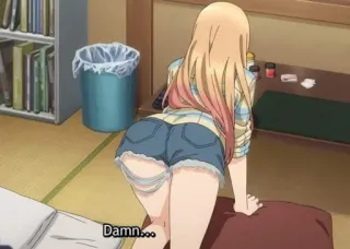 🎃 669a1aa6 Damn... anime, woman, shorts whatsapp sticker