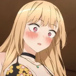 🎃 7a9037e7 Marin Kitagawa My Dress-Up Darling anime, manga, character, girl, cute, blush, Marin Kitagawa whatsapp sticker