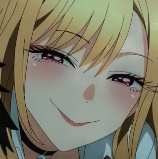 🎃 9cadb8c4 Marin Kitagawa My Dress-Up Darling anime, girl, cute, smile, cosplay whatsapp sticker