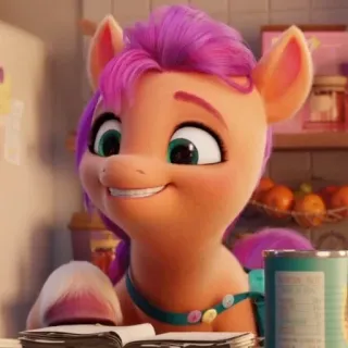 🤪 3eba3667 Sunny Starscout My Little Pony: A New Generation Poni, Kartun, Binatang, Senyum, Animasi telegram sticker