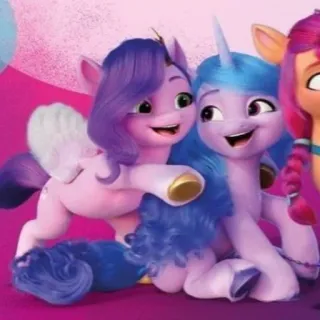 👯‍♀ 40d147a3 My Little Pony, MLP, kuda poni, kartun, fantasi, persahabatan telegram sticker