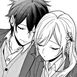 ❤️ 7581b074 Anime, Manga, Paar, Romantik, Horimiya whatsapp sticker