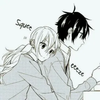 🕷 368951d6 Squee
eeeze Anime, Casal, Fofo, Abraço, Mangá whatsapp sticker